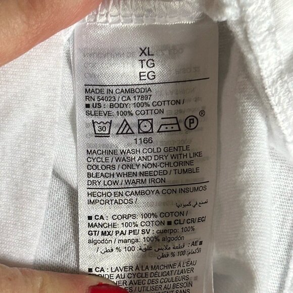 Old Navy White Shirt Flutter Sleeve XLarge Fairy Women Boho Cottagecore Peasant - Picture 5 of 8